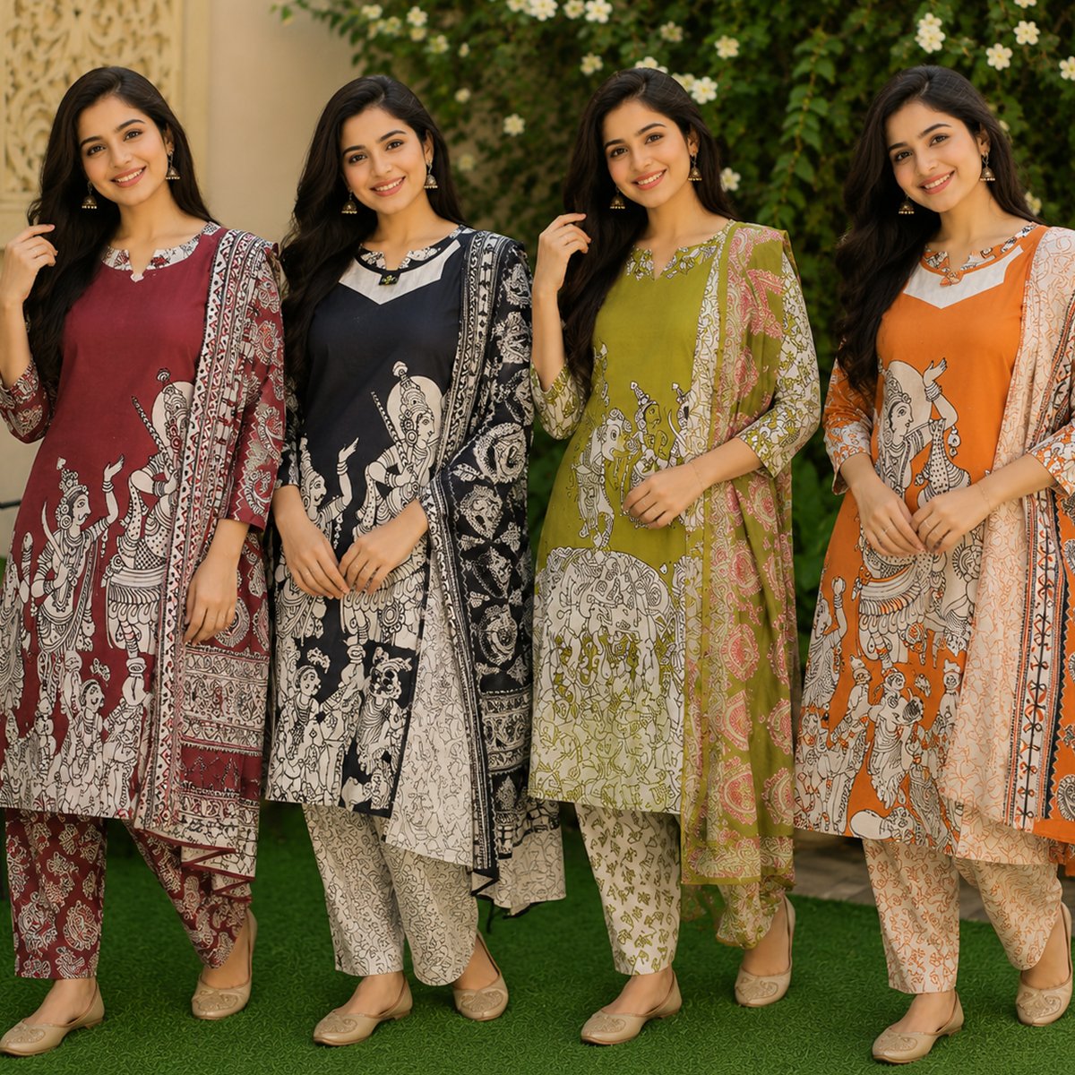 Kalamkari 3 Piece Set